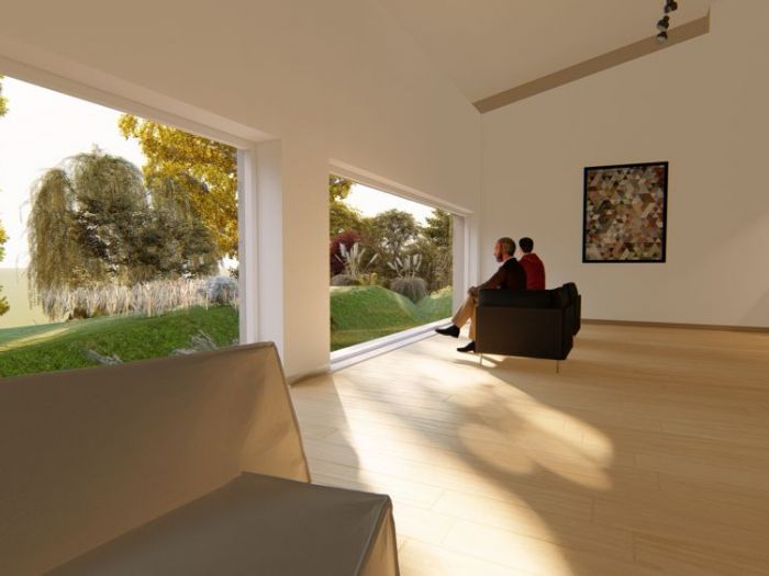 Archisio - Andrea Sorci Natural Living - Progetto Ipotesi progetto di ripristino di un capannone a borghetto flaminio rm per la sede museale della fondazione