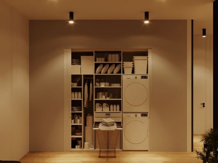 Archisio - Red Head Design - Progetto Bagno con lavanderia