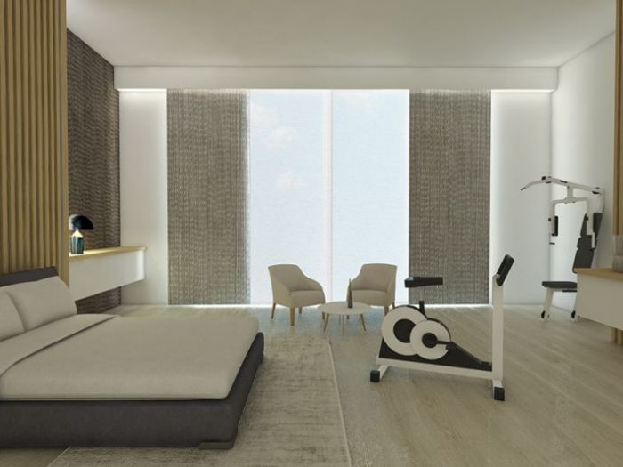 Archisio - Mp Architettura - Progetto Luxury hotel room technogym