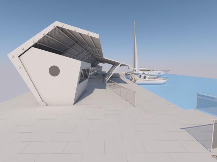 Archisio - Rdstudioarchitettura - Daniele Russo - Progetto Pensilina in acciaio