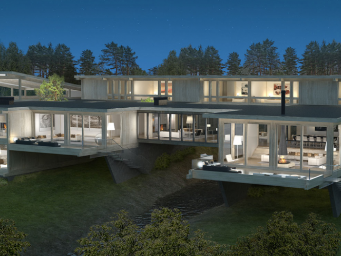 Archisio - Pagano - Progetto Villa in legno costa azzurra