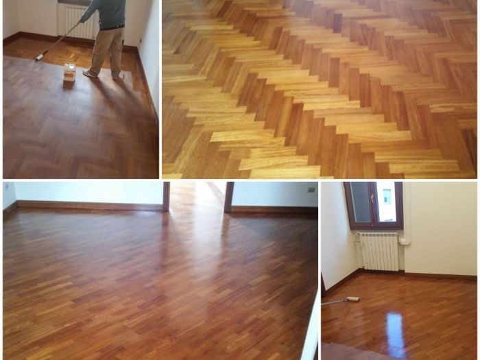 Archisio - Parquettista Roma - Progetto Restauro parquet massello con levigatura e verniciatura