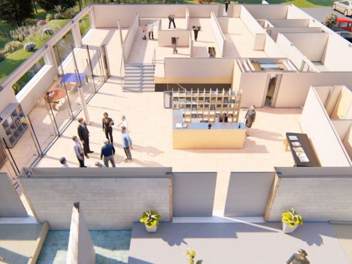 Archisio - Andrea Sorci Natural Living - Progetto Ipotesi progetto di ripristino di un capannone a borghetto flaminio rm per la sede museale della fondazione