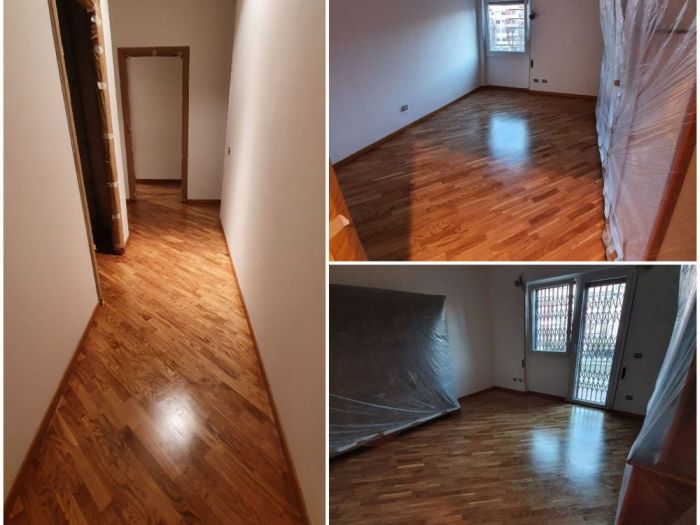 Archisio - Parquettista Roma - Progetto Restauro parquet massello con levigatura e verniciatura
