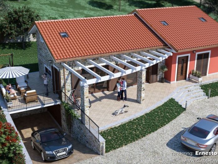 Archisio - Cad Service Di Ernesto Di Gregorio - Progetto Rendering e tour virtuale nuovo fabbricato in ceraso sa