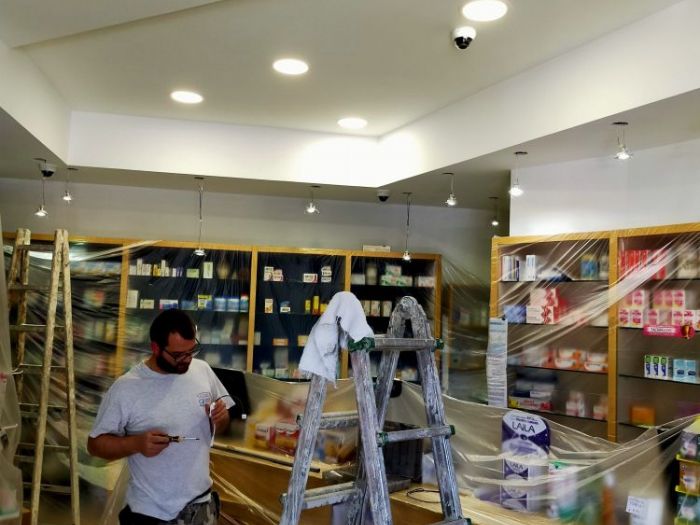 Archisio - Michele Gallo - Progetto Illuminazione e pitturazione farmacia