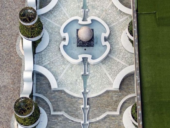 Archisio - Forme Dacqua - Progetto Catene fontana artistica - grand hotel dino