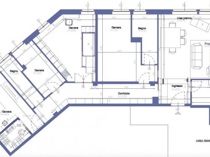 Archisio - Marcello Cal - Progetto Casa in via monti milano