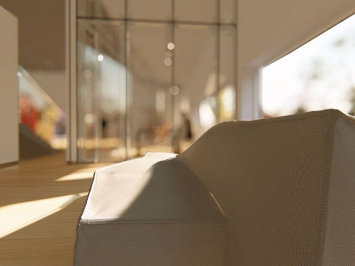 Archisio - Andrea Sorci Natural Living - Progetto Progetto definitivo- ipotesi progetto di ripristino di un capannone a borghetto flaminio rm per la sede museale della fondazione