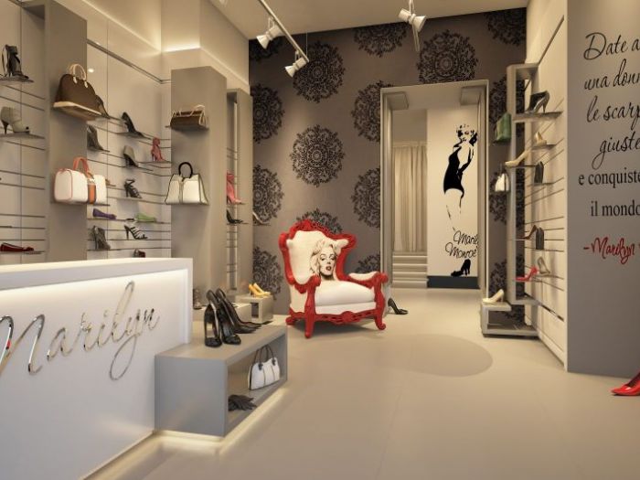 Archisio - Antonio Vitiello - Progetto Marilyn negozio di calzature