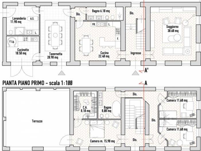 Archisio - Studio Ferretti - Progetto Recupero di un casale