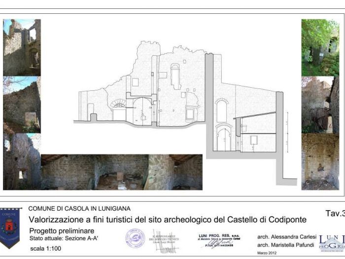 Archisio - Luni Progres - Progetto Castello di codiponte - casola in lunigiana