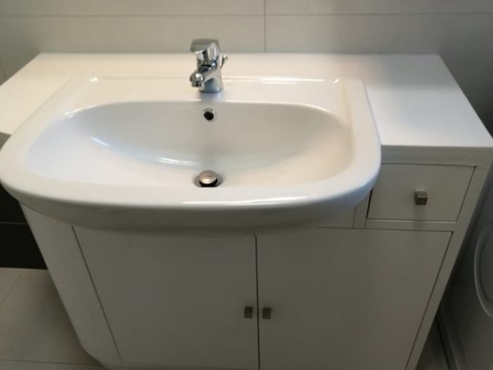 Archisio - Arte Del Legno 86 Snc - Progetto Bagno in paniforte laccato bianco