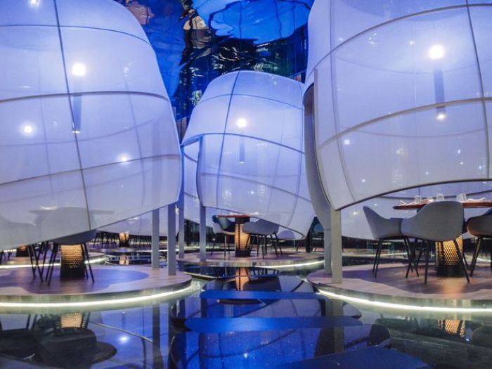 Archisio - Forme Dacqua - Progetto Fontane da interno - ristorante sushic