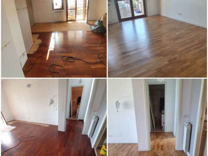 Archisio - Parquettista Roma - Progetto Restauro parquet massello con levigatura e verniciatura