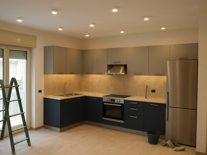 Archisio - Domenico Guadagni - Progetto Ristrutturazione completa appartamento casalnuovo di napoli