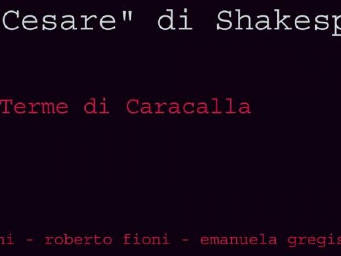 Archisio - Federico Dubini - Progetto giulio cesare di shakespeareProgetto museale presso le terme di caracolla a roma
