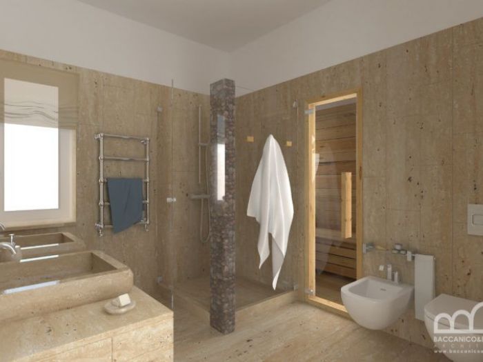 Archisio - Alessandro Baccanico - Progetto Bagno con sauna