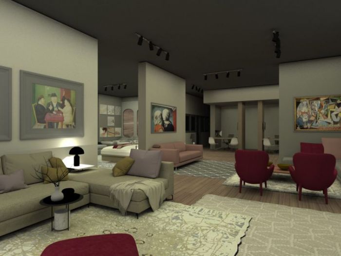 Archisio - Designerclub Mimmo Rusoo - Progetto Progetto di allestimento di un negozio specializzato nella vendita di divani e letti