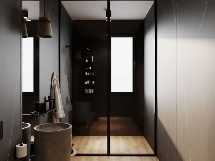 Archisio - Red Head Design - Progetto Appartamento a milano 77m2