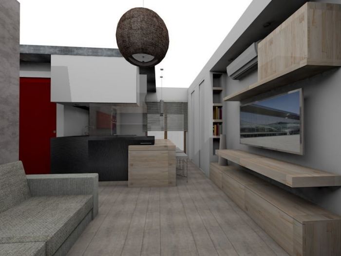 Archisio - Alessandra Alessandri - Studio 2a-rchitettura - Progetto Ristrutturazione di un bilocale a roma