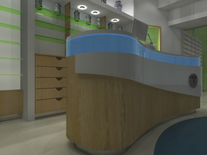 Archisio - Tecnocad Service - Progetto Rendering farmacia