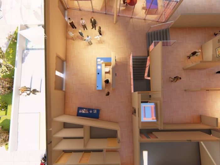 Archisio - Andrea Sorci Natural Living - Progetto Ipotesi progetto di ripristino di un capannone a borghetto flaminio rm per la sede museale della fondazione