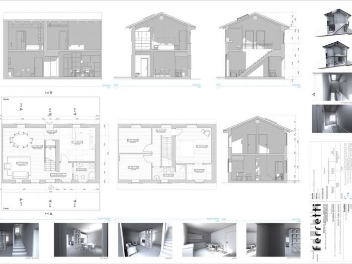 Archisio - Studio Ferretti - Progetto Ristrutturazione rusticoCompleta ristrutturazione di fabbricato rustico in abitazione privata Il fabbricato oggetto della ristrutturazione consta di due piani fuori terra ed situato allinterno del tessuto abitativo di un piccolo centro della