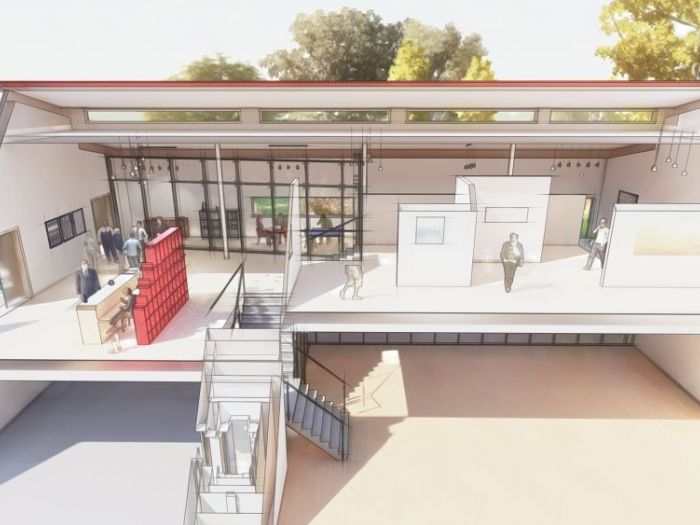 Archisio - Andrea Sorci Natural Living - Progetto Ipotesi progetto di ripristino di un capannone a borghetto flaminio rm per la sede museale della fondazione