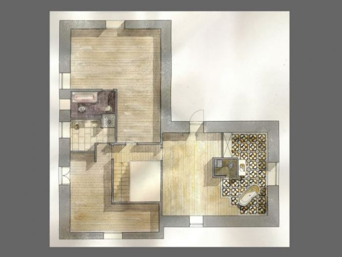 Archisio - Dario Poles - Progetto Interior design villa strasburgo