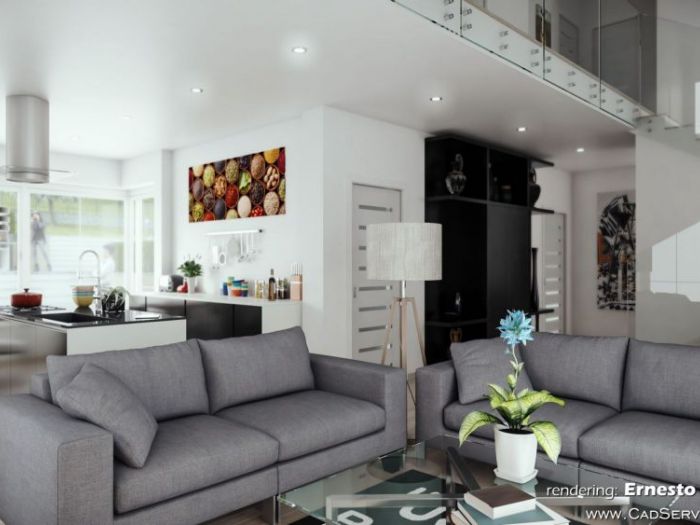 Archisio - Cad Service Di Ernesto Di Gregorio - Progetto Rendering e tour virtuale 3d fabbricato in san demetrio ne vestini aq