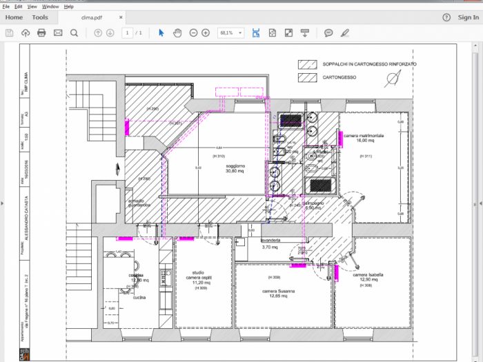 Archisio - Monica De Amicis - Progetto Ristrutturazione appartamento 125 mq