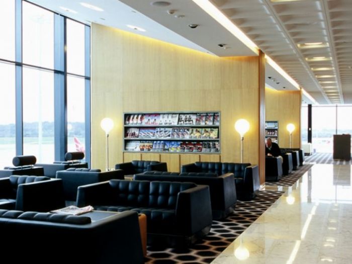 Archisio - Furrer - Progetto Melbourne airport qantas first lounge