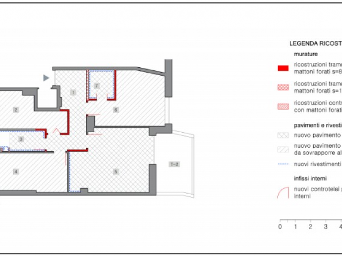 Archisio - Gianluca Ferranti - Progetto Appartamento 85 mq montagnola roma