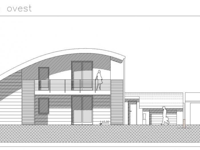 Archisio - A2 Architetti - Progetto Tetto curvo con piscina