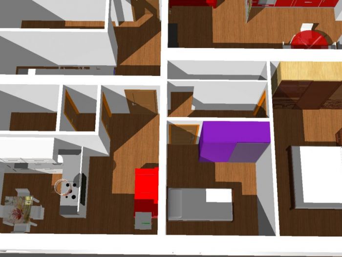 Archisio - Emanuela Rombi - Progetto Frazionamento di piano attico in tre parti