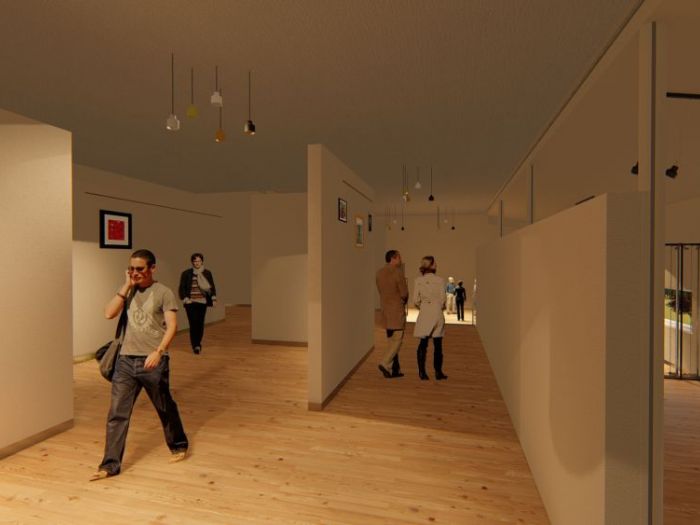 Archisio - Andrea Sorci Natural Living - Progetto Ipotesi progetto di ripristino di un capannone a borghetto flaminio rm per la sede museale della fondazione