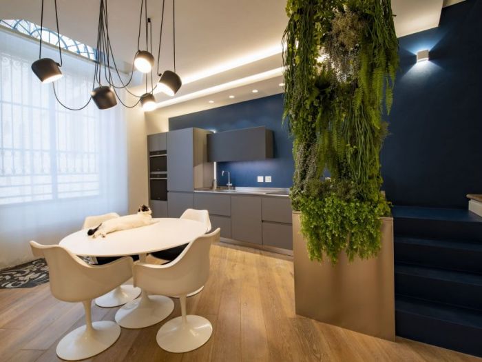 Archisio - Michelevolpi Studio Interior Design - Progetto Blu notte per una zona giorno