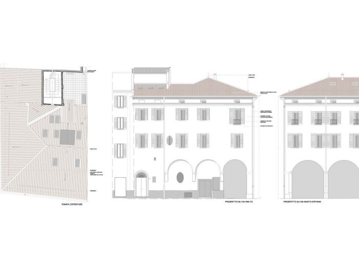 Archisio - Studio Lenzi Associati - Progetto Copertura facciata portico