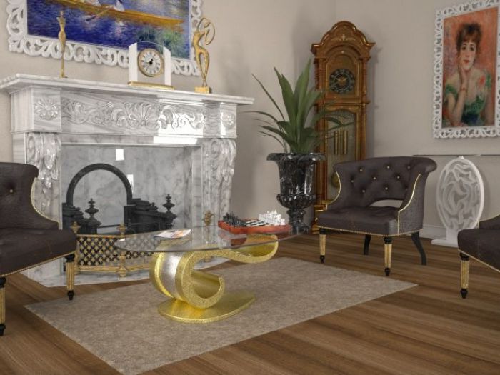 Archisio - Dablec Di Tiziano Moletta - Progetto Tavolino da salotto classico lisa