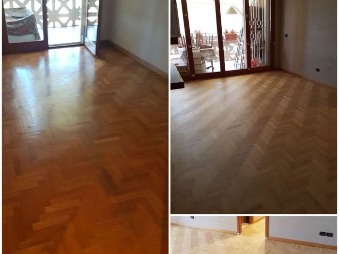 Archisio - Parquettista Roma - Progetto Restauro parquet massello con levigatura e verniciatura