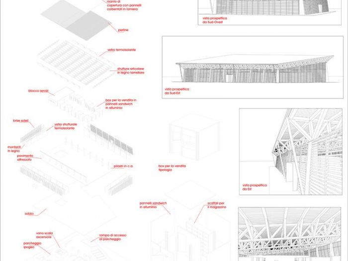 Archisio - Maurizio Loi - Progetto Progetto per un mercato coperto