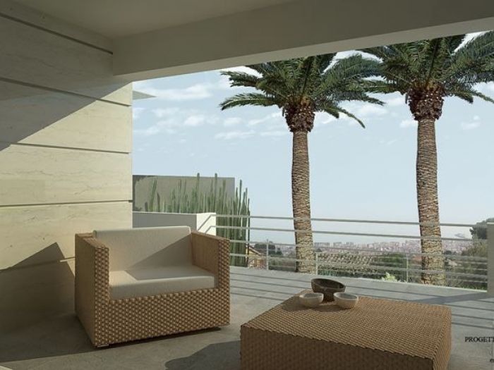 Archisio - Gilles Patrice Arch Todaro - Progetto Villa unifamiliare di lusso a gradoni dominante la citt