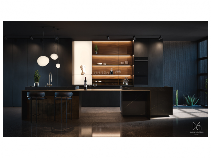 Archisio - Marina Agatiello - Progetto Luxury kitchen design