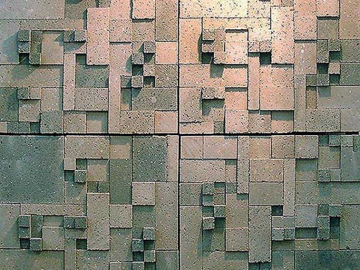 Archisio - Ruggero Lenci - Progetto Parete ventilata in tufo natural set