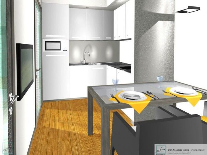 Archisio - Cofra Architettura Design Innovazione - Progetto Riorganizzazione degli spazi interni ed arredamento di attico vista mare