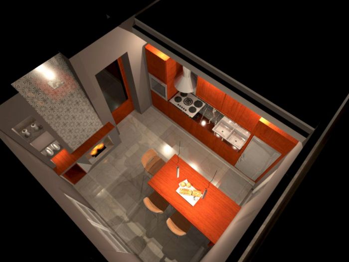 Archisio - Simona De Marco - Progetto Villa unifamiliare progetto di arredo zona cucina living e bagno