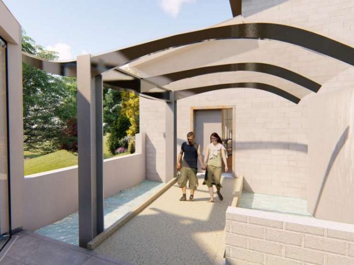 Archisio - Andrea Sorci Natural Living - Progetto Ipotesi progetto di ripristino di un capannone a borghetto flaminio rm per la sede museale della fondazione