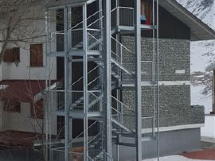 Archisio - Poliprogram - Progetto Scale soppalchi persiane pensiline e passerelle