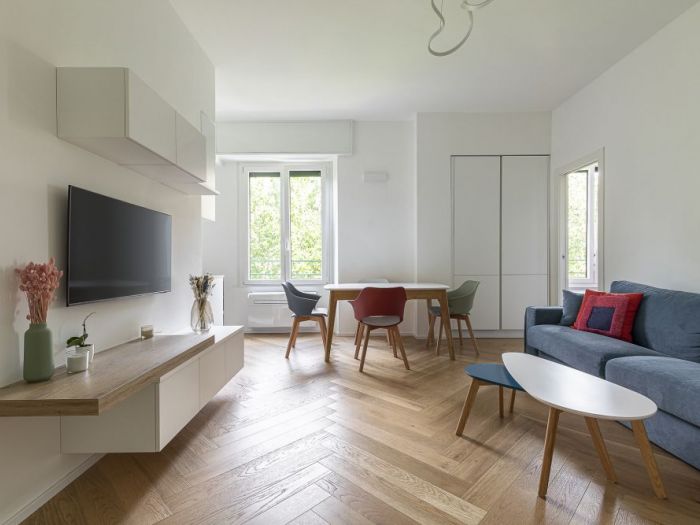 Archisio - Gianluca Chiocca Design - Progetto Ristrutturazione appartamento 50mq milano - bullona